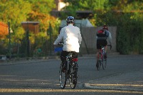 Das Bild zeigt Radfahrer in Ketsch