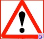 Symbolbild Verkehrszeichen mit Ausrufezeichen