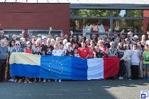 Das Gruppenbild zeigt die Ketscher Delegation zusammen mit den französischen Freunden in Trélazé