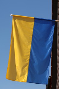 Das Bild zeigt die Ketscher Fahne