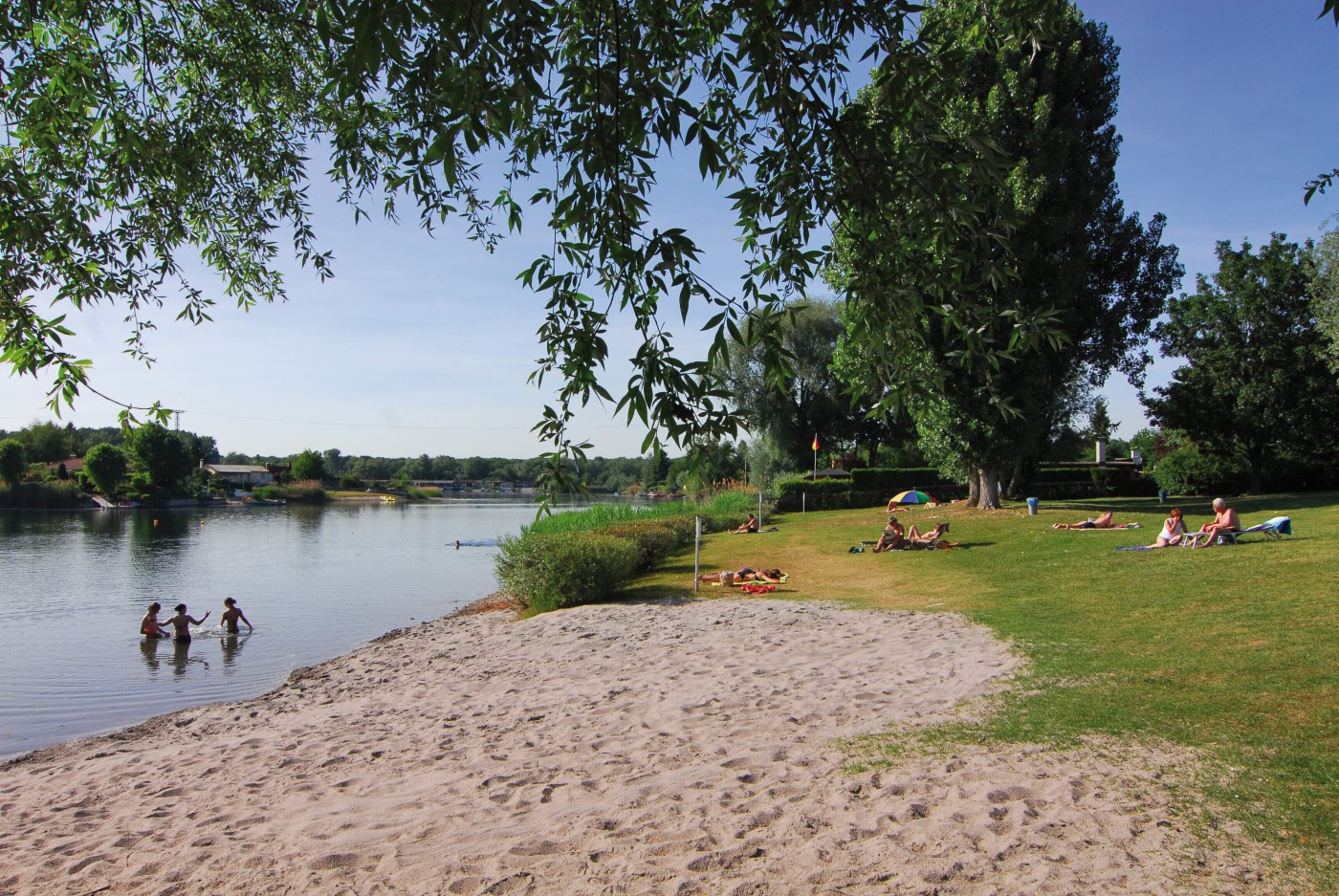 Strandbereich am Ufer des Sees