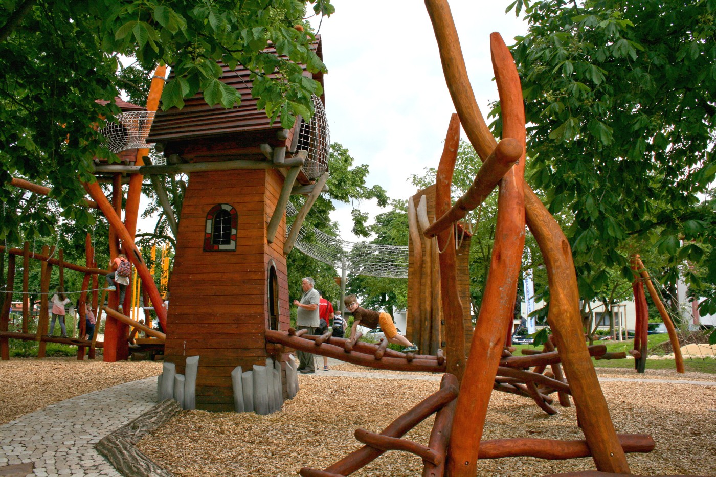 Das Bild zeigt einen Bewegungsbereich der Anlage