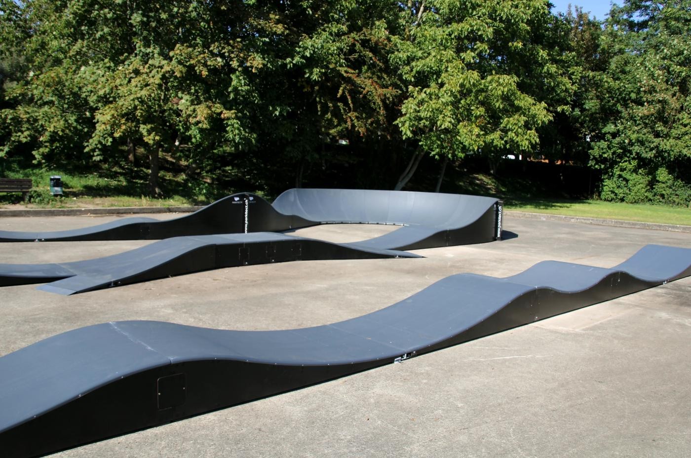 Die beiden Pumptrack-Bahnen