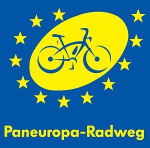 Das Bild zeigt das Logo des Paneuropa-Radweges