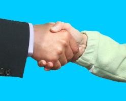 Das symbolische Bild zeigt einen Händedruck