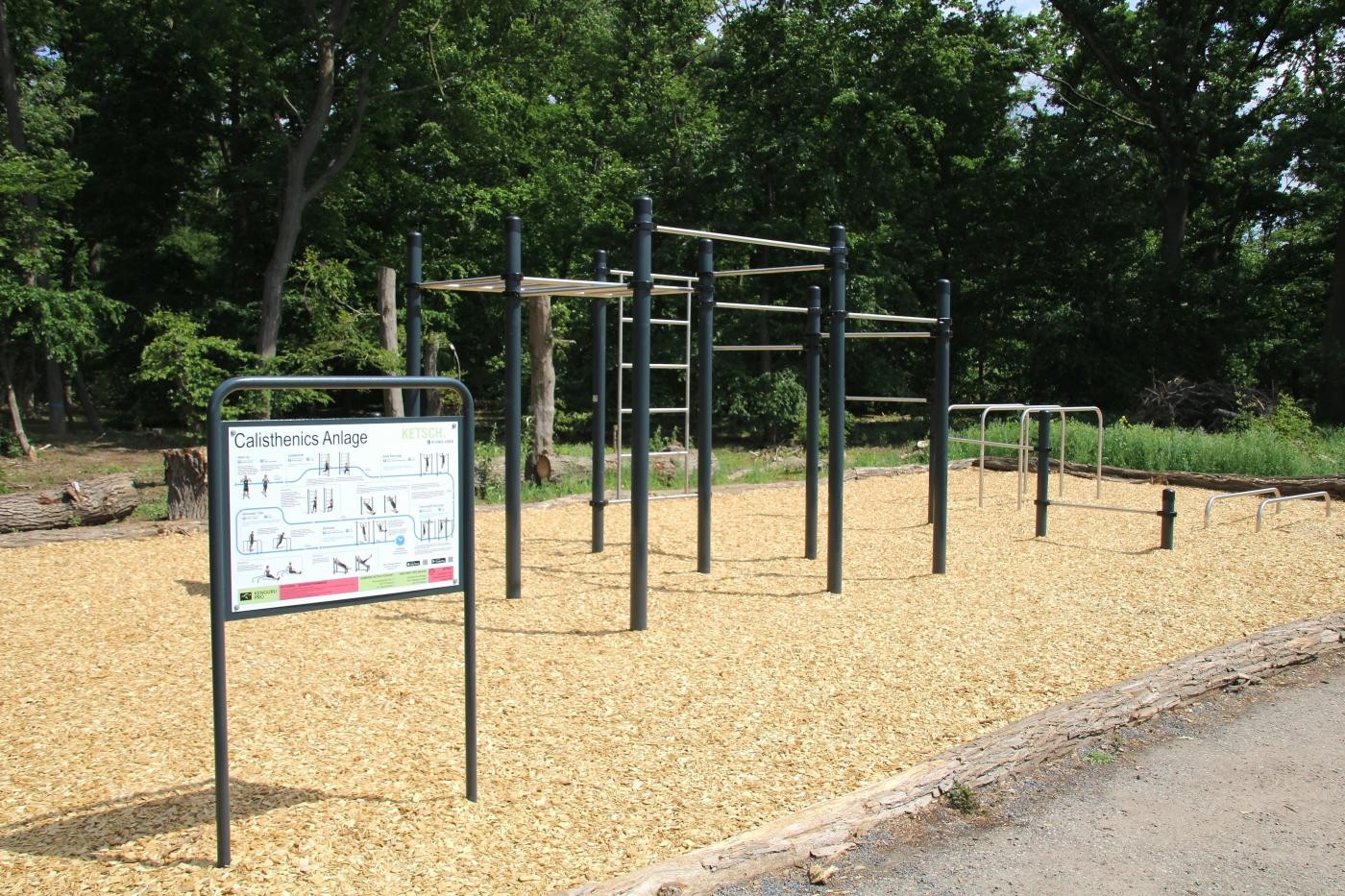 Die vier Geräte der Calisthenics-Anlage