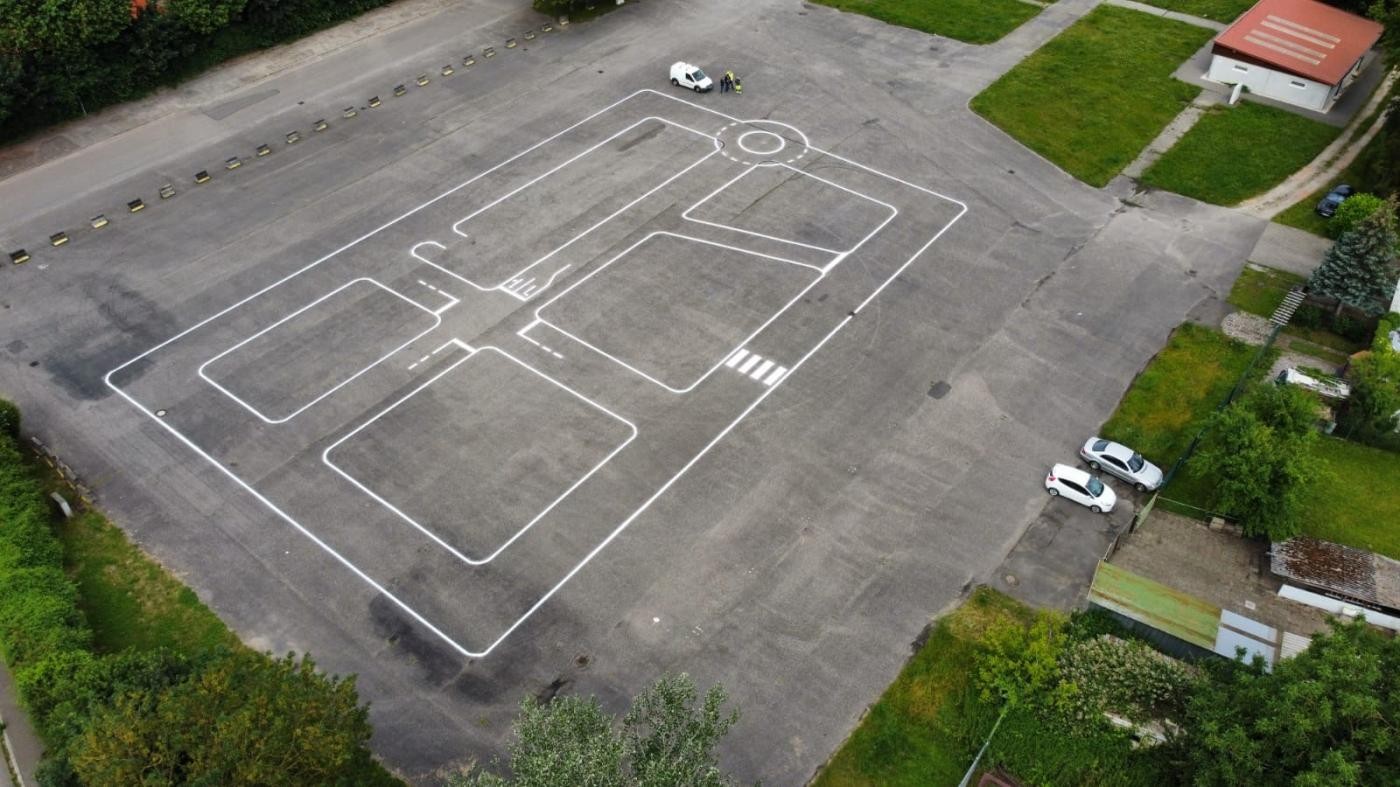 Luftaufnahme vom Übungsplatz