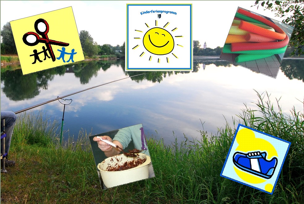 Bildercollage mit Themen aus dem Ferienprogramm