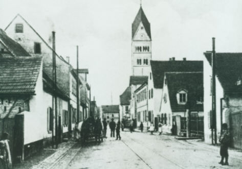 Historische Aufnahme der Schwetzinger Straße