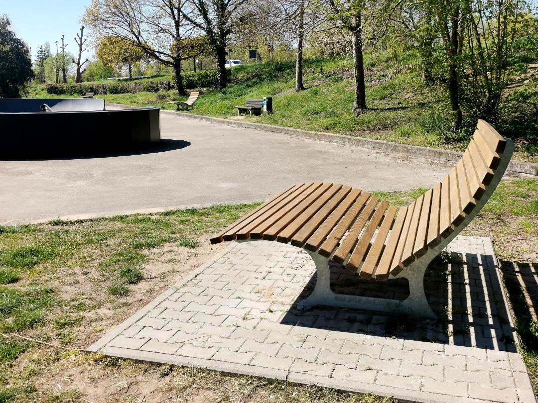 Chillbank bei der Pumptrack