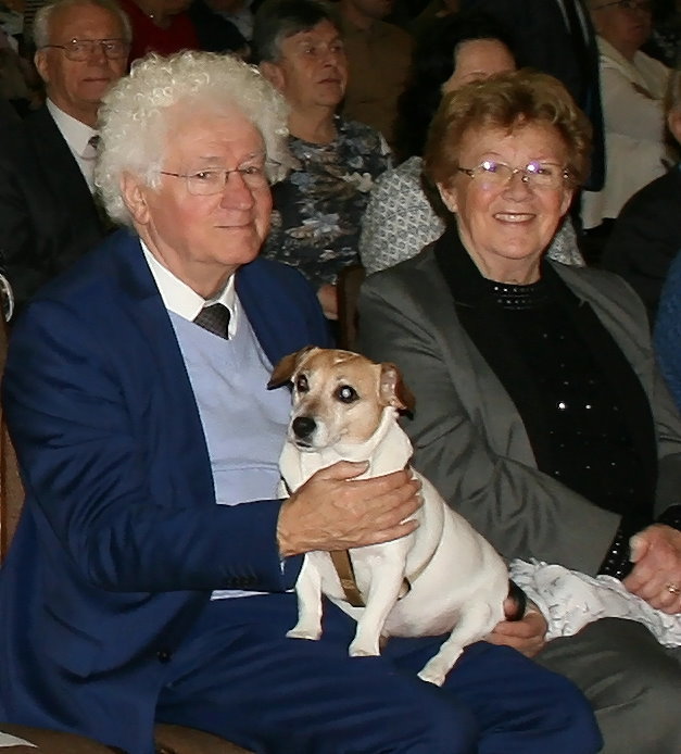 Das Bild zeigt das Ehepaar Goua beim Neujahrsempfang 